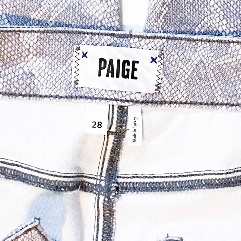 Paige Verdugo Ankle Jeans in Gray Animal Print - Picture 9 of 12